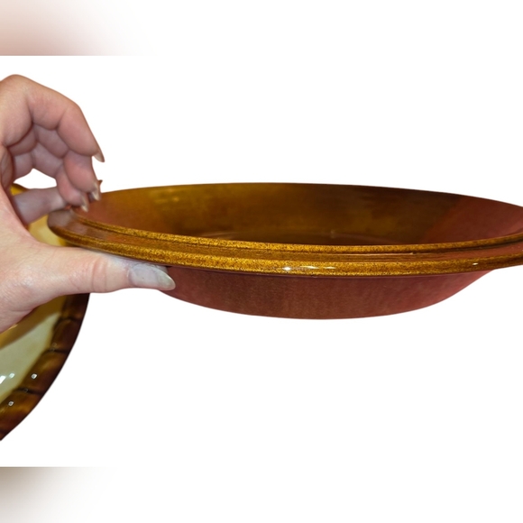 Vtg Ceramic Apple Pie Plate With Lid Made In Portugal - Picture 5 of 7